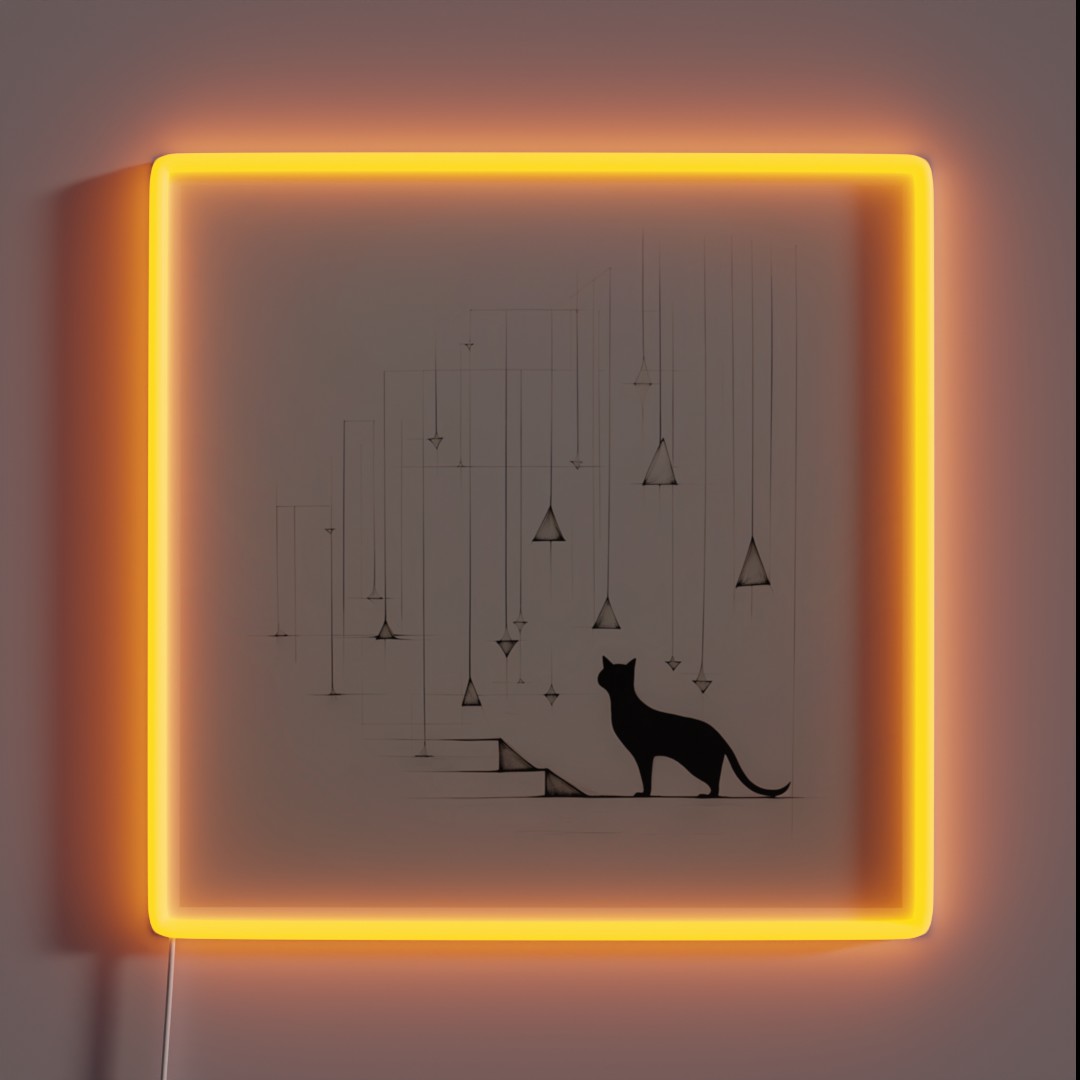 Cat Minimalist RGB Neon Sign Cat Minimalist RGB Neon Sign