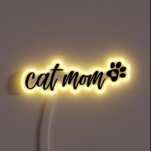 Cat Mom RGB Neon Sign Cat Mom RGB Neon Sign