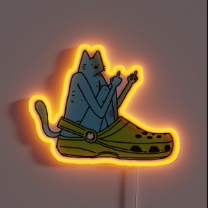 Cat N Crocs RGB Neon Sign Cat N Crocs RGB Neon Sign