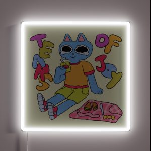 Cat On A Picnic RGB Neon Sign Cat On A Picnic RGB Neon Sign