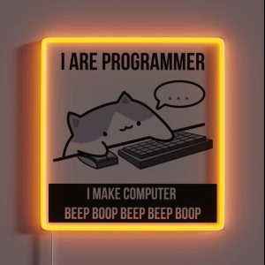 Cat Programmer RGB Neon Sign Cat Programmer RGB Neon Sign