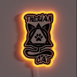 Cat Therian RGB Neon Sign