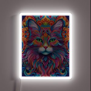 Cat Vector Art RGB Neon Sign Cat Vector Art RGB Neon Sign