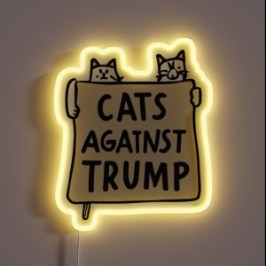 Cats Against Trump RGB Neon Sign