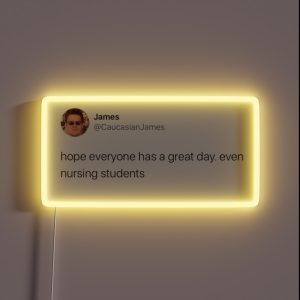 Caucasian James Tweet RGB Neon Sign