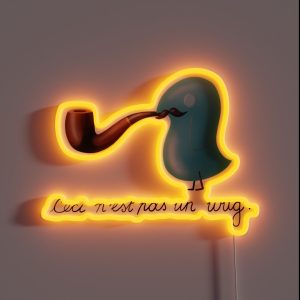 Ceci N Est Pas Un Wug RGB Neon Sign Ceci N Est Pas Un Wug RGB Neon Sign