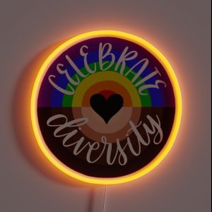 Celebrate Diversity RGB Neon Sign Celebrate Diversity RGB Neon Sign