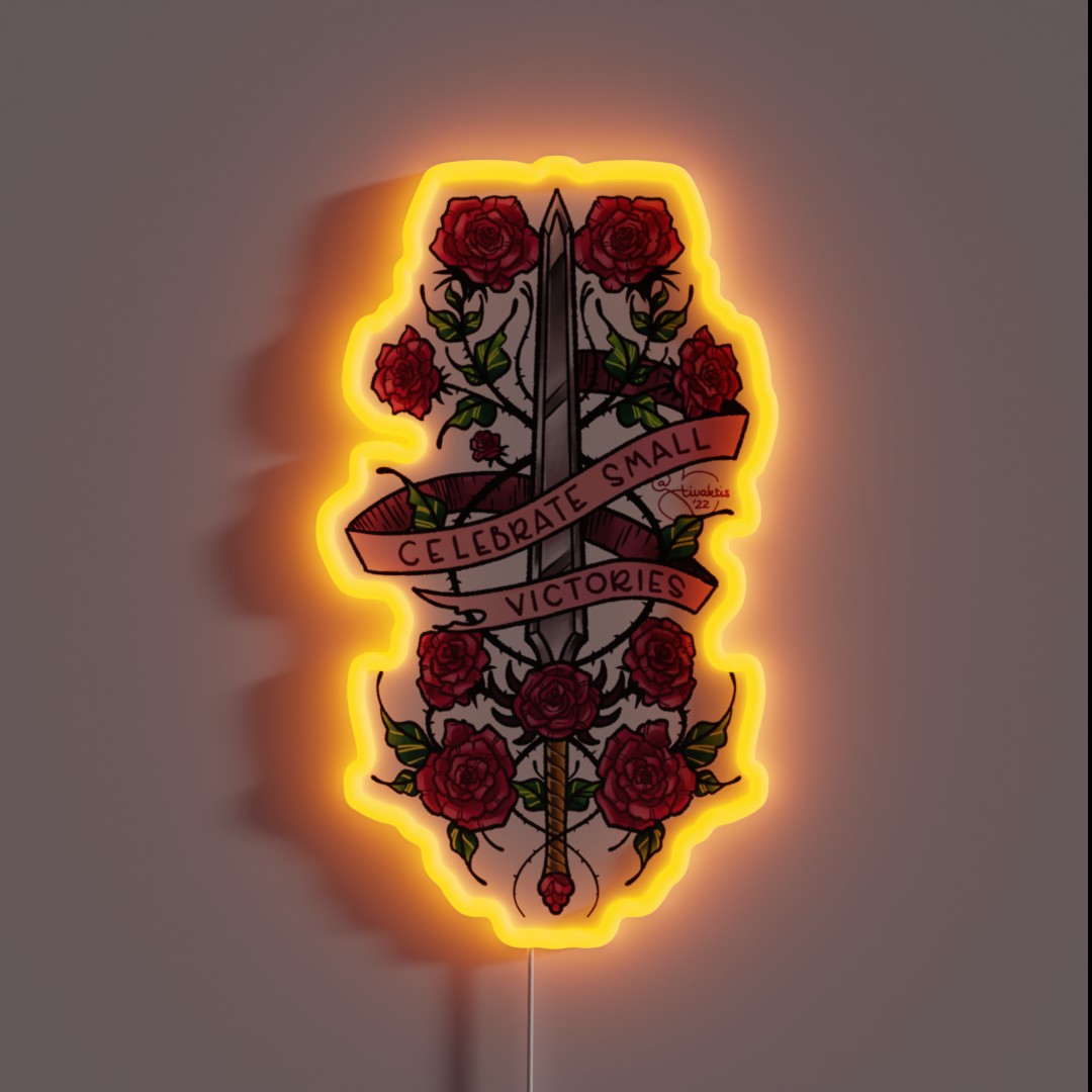 Celebrate Small Victories RGB Neon Sign Celebrate Small Victories RGB Neon Sign