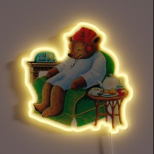 Celestial Seasoning Sleepytime Tea Bear RGB Neon Sign