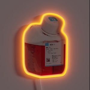 Cell Culture Media 500ml Bottle RGB Neon Sign Cell Culture Media 500ml Bottle RGB Neon Sign