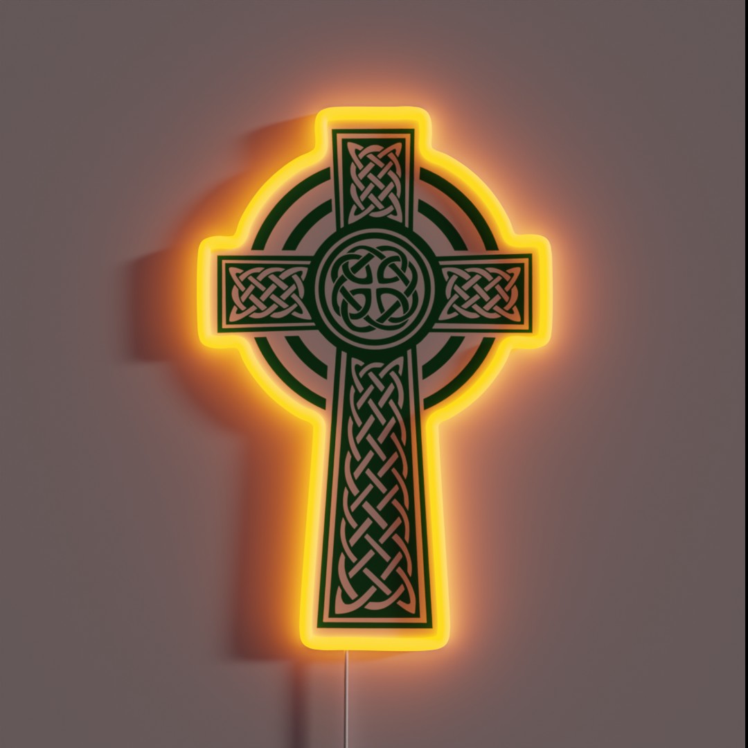 Celtic Cross RGB Neon Sign Celtic Cross RGB Neon Sign