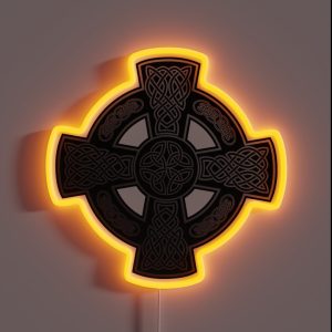 Celtic Cross RGB Neon Sign
