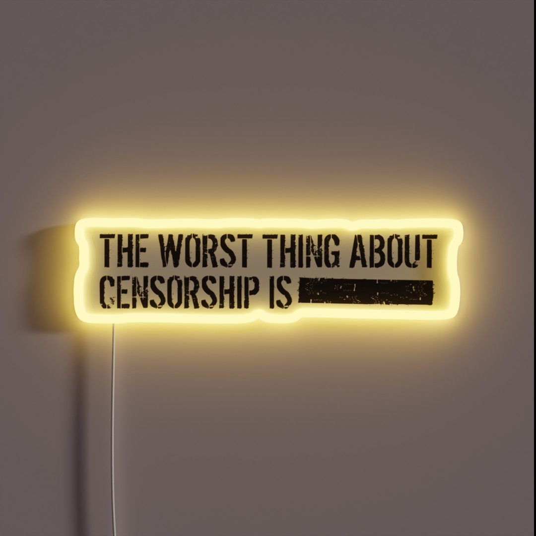 Censorship RGB Neon Sign Censorship RGB Neon Sign