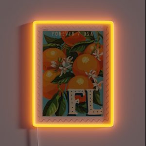 Central Florida Postage Stamp RGB Neon Sign