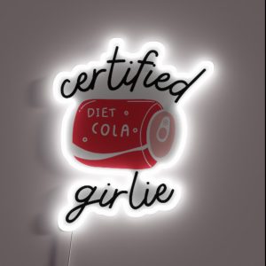 Certified Diet Cola Girlie RGB Neon Sign