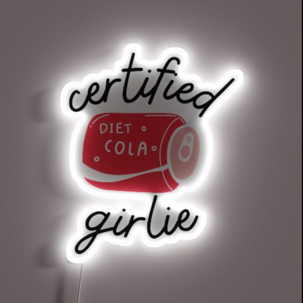 Certified Diet Cola Girlie RGB Neon Sign