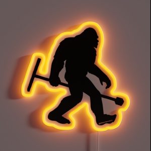 Certified Water Operator Sasquatch BLK RGB Neon Sign