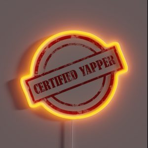 Certified Yapper RGB Neon Sign Certified Yapper RGB Neon Sign