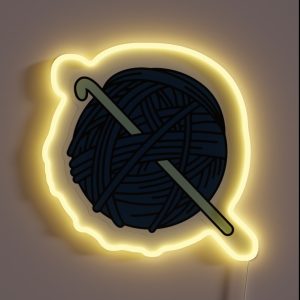 Cerulean Yarn Ball RGB Neon Sign Cerulean Yarn Ball RGB Neon Sign