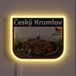 Cesky Krumlov Unesco Site Czech Republic RGB Neon Sign