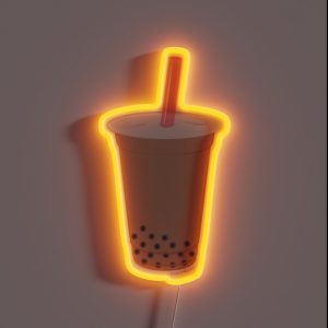Chai Milk Bubble Tea RGB Neon Sign
