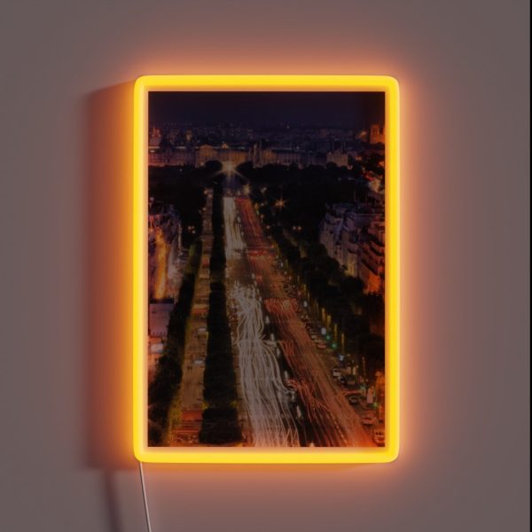 Champs Elysees Light Trails RGB Neon Sign