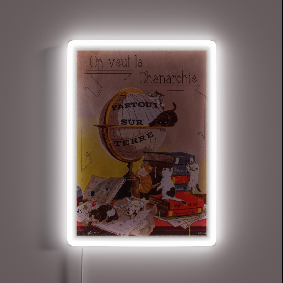 Chanarchy All Over Earth RGB Neon Sign Chanarchy All Over Earth RGB Neon Sign