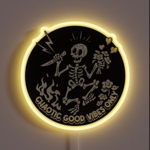 Chaotic Good Vibes Only RGB Neon Sign