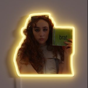 Chappell Roan Holding Brat Cd RGB Neon Sign