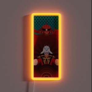 Char Aznable Scia Zaku Square RGB Neon Sign Char Aznable Scia Zaku Square RGB Neon Sign