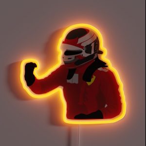 Charles Leclerc Celebration RGB Neon Sign