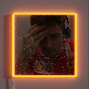 Charles Leclerc Formula One Reaction Meme RGB Neon Sign