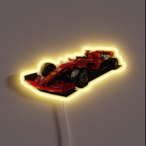 Charles Leclerc SF1000 Low Poly Art RGB Neon Sign