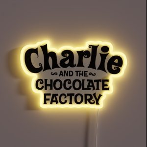 Charlie And The Chocolate Factory Logo RGB Neon Sign