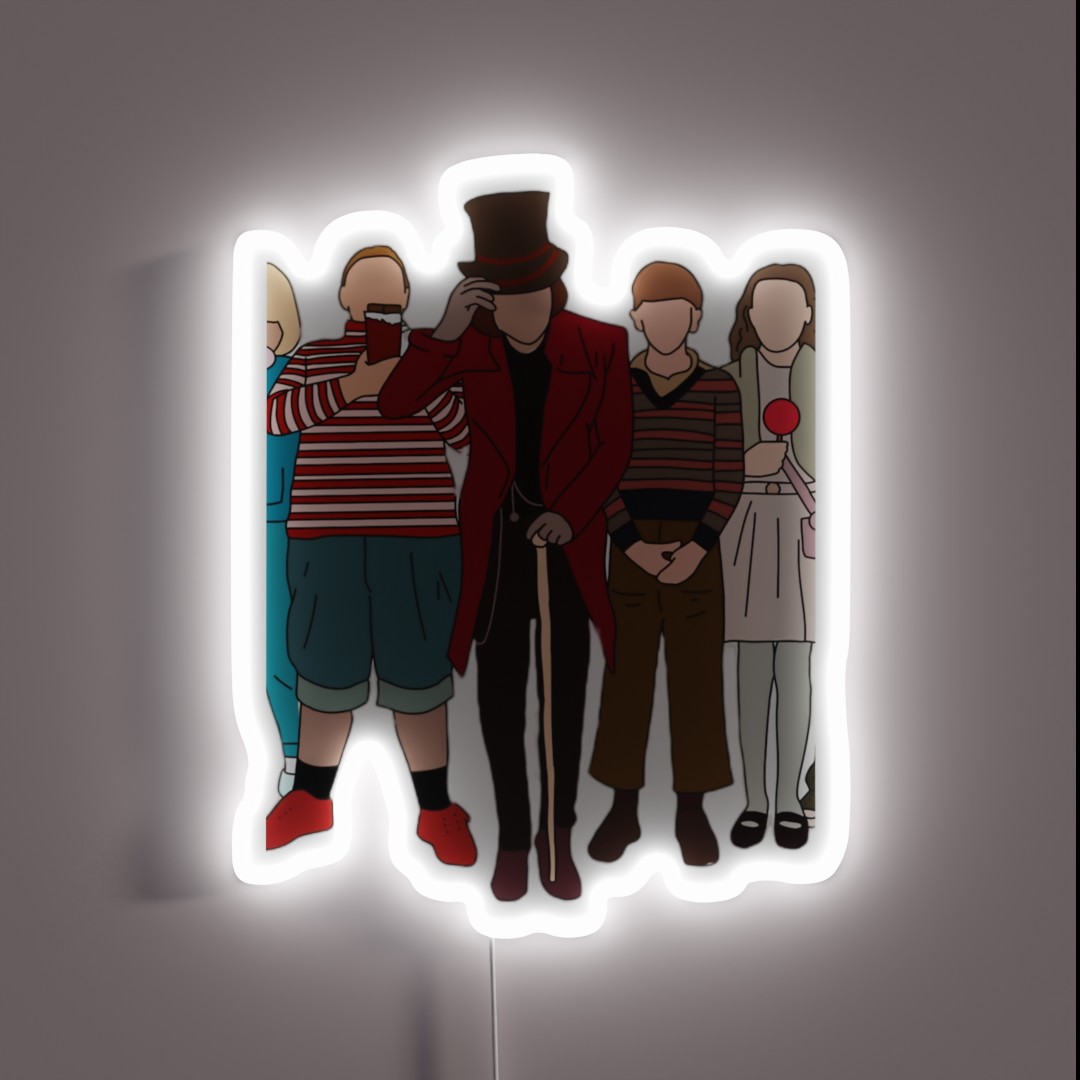 Charlie And The Chocolate Factory RGB Neon Sign Charlie And The Chocolate Factory RGB Neon Sign