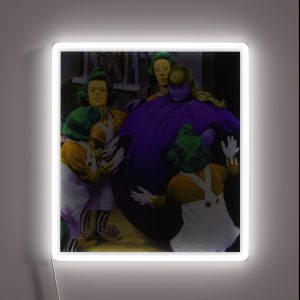 Charlie And The Chocolate Factory Violets Blueberry RGB Neon Sign Charlie And The Chocolate Factory Violets Blueberry RGB Neon Sign