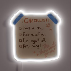 Checklist RGB Neon Sign