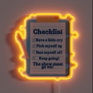 Checklist RGB Neon Sign