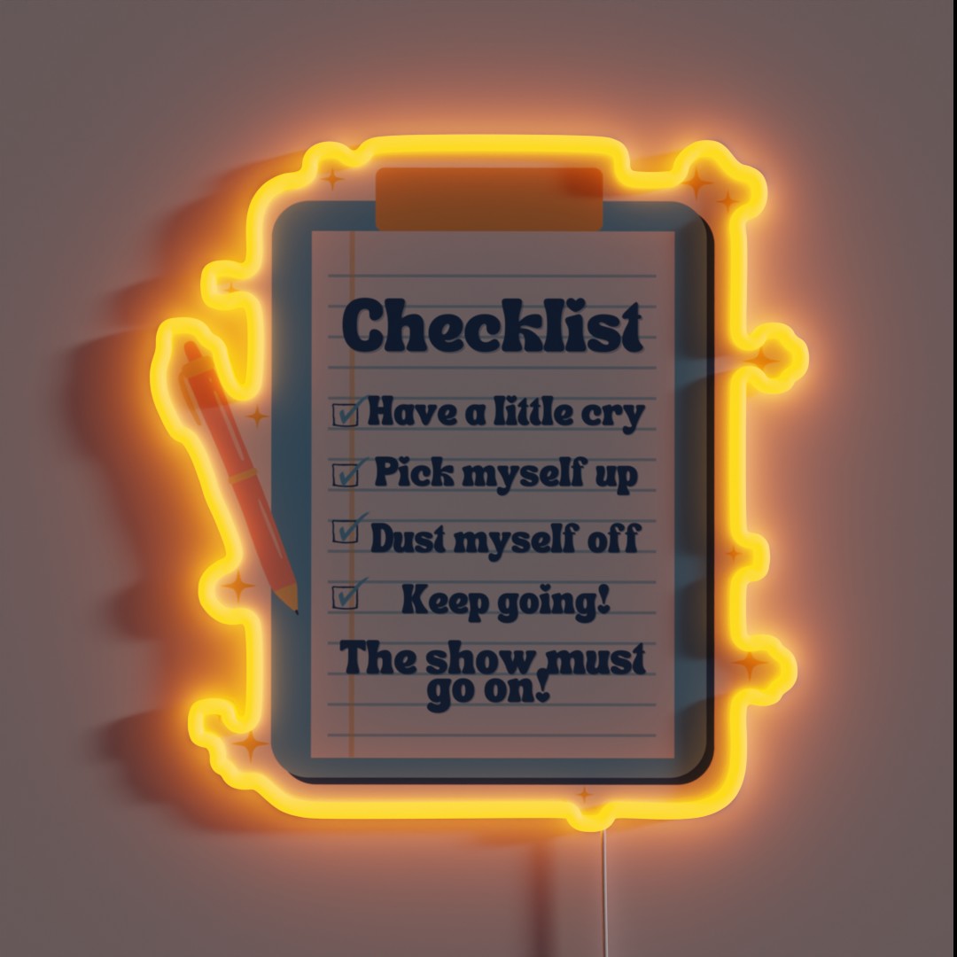 Checklist RGB Neon Sign Checklist RGB Neon Sign