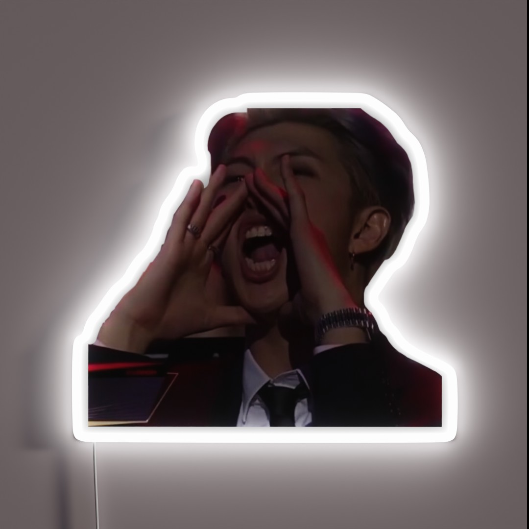 Cheering Namjoon RGB Neon Sign Cheering Namjoon RGB Neon Sign