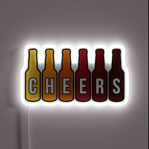 CHEERS Beer RGB Neon Sign