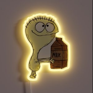 Cheese With Chocolate Milk Carton Foster S Home For Imaginary Friends RGB Neon Sign Cheese With Chocolate Milk Carton Foster S Home For Imaginary Friends RGB Neon Sign