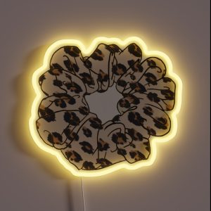 Cheetah Print Scrunchie RGB Neon Sign Cheetah Print Scrunchie RGB Neon Sign