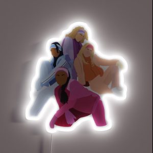 Cheetah Sistas RGB Neon Sign