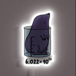 Chemistry Mole Funny Animal Puns RGB Neon Sign
