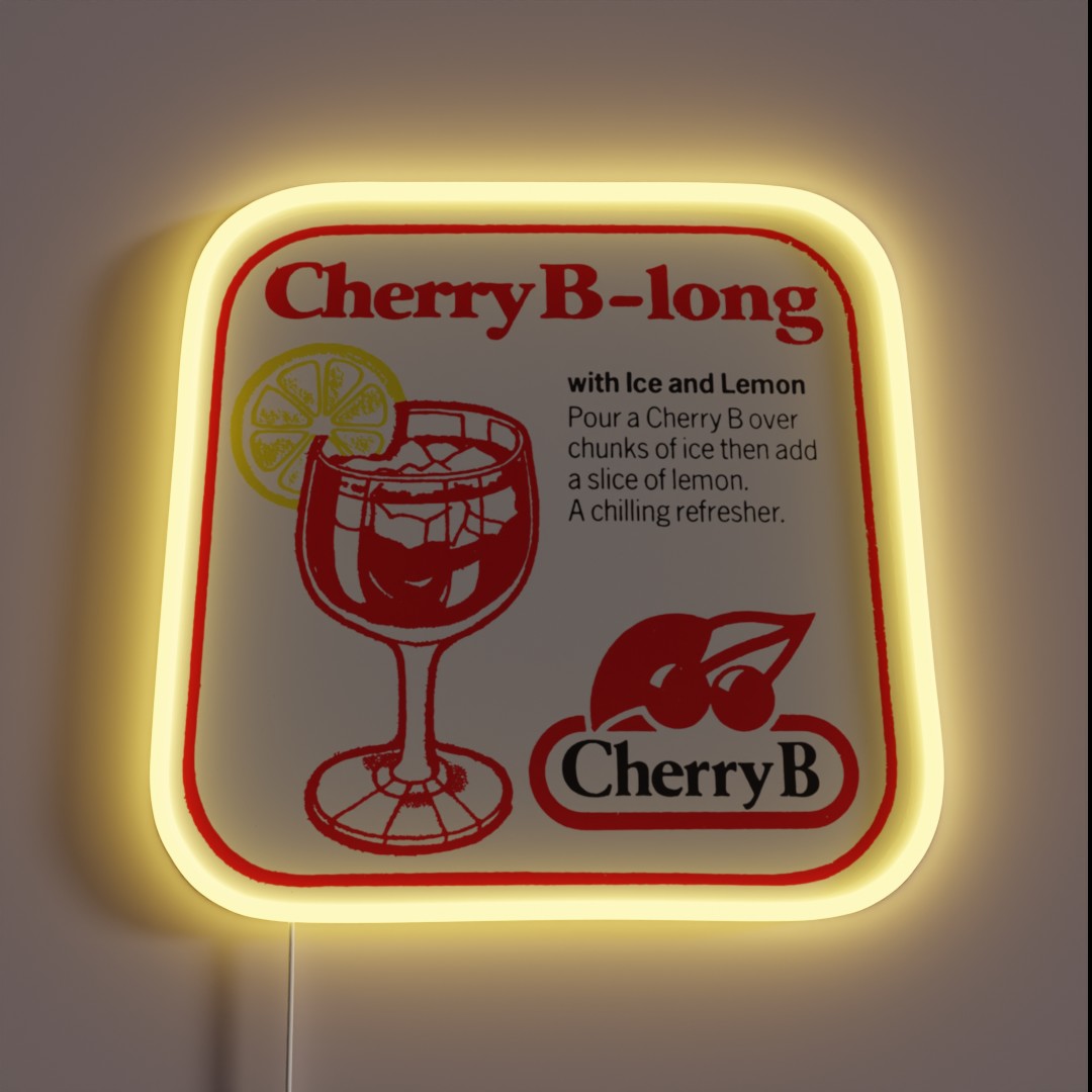 Cherry B Long RGB Neon Sign Cherry B Long RGB Neon Sign