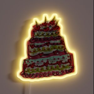 Cherry Birthday Cake RGB Neon Sign Cherry Birthday Cake RGB Neon Sign