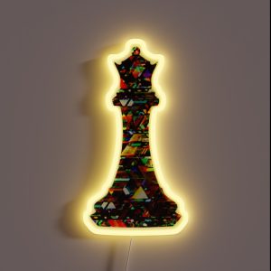 Chess Piece The Queen 3 RGB Neon Sign