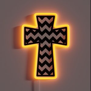 Chevron Cross RGB Neon Sign