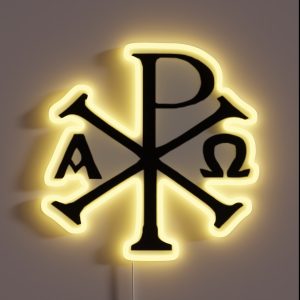 Chi Rho Alpha Omega RGB Neon Sign